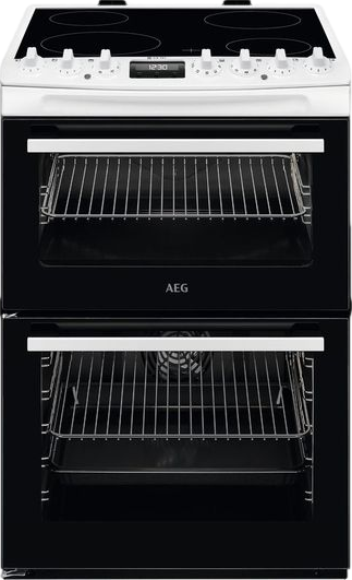 6000 SteamBake 60cm Electric Ceramic Cooker White