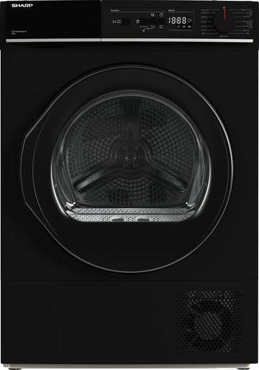 8kg Heat Pump Tumble Dryer Black