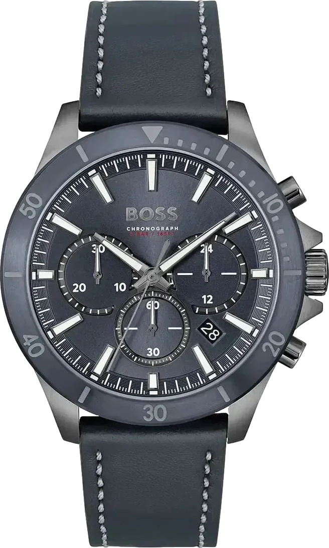 Troper Men's Watch 45mm Navy Dial Leather