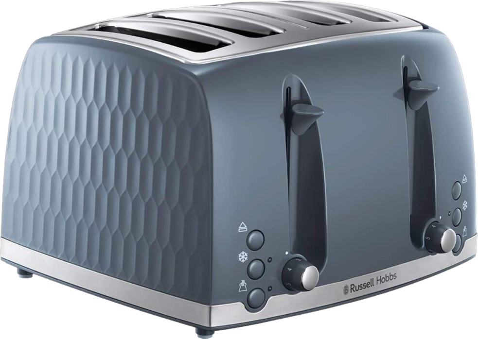 Honeycomb 4 Slice Toaster Grey