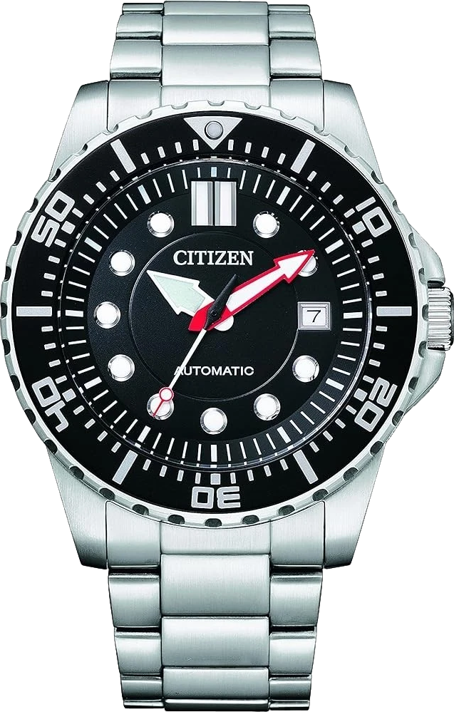 Mechanical Sports NJ0120 81E Men's Watch 43mm Black Dial Stainless Steel