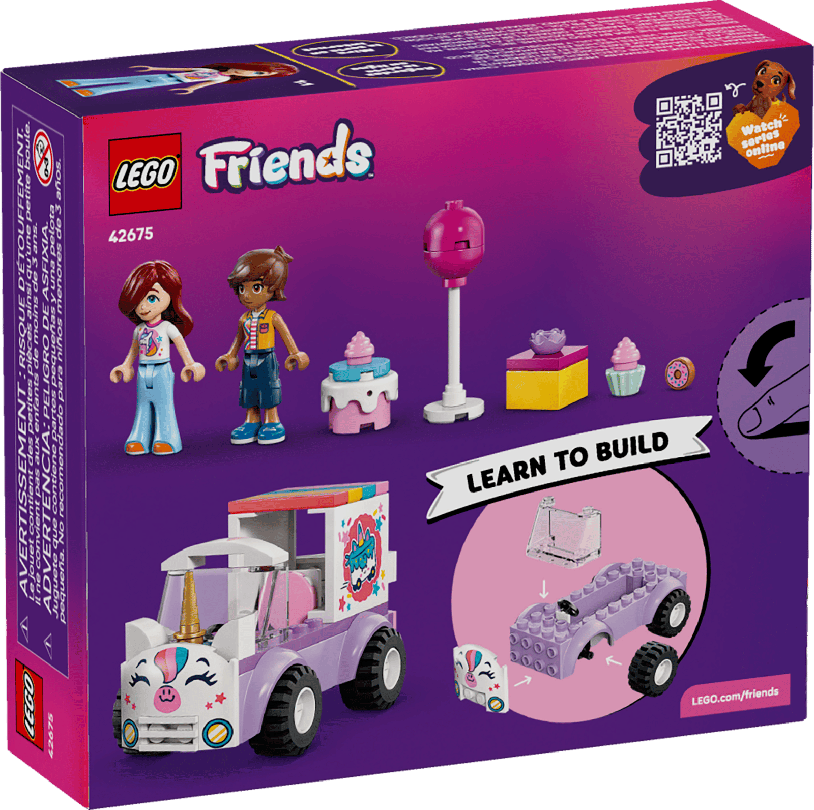 LEGO Friends Unicorn Cake Delivery Car Toy thumbnail