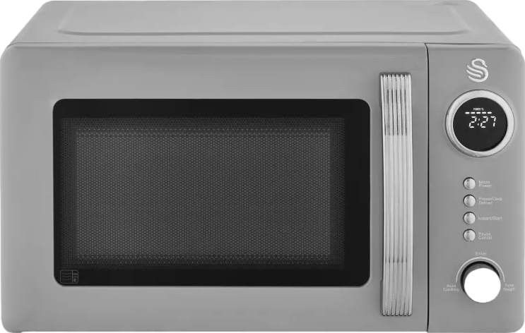 Retro 20L 800W Microwave Grey