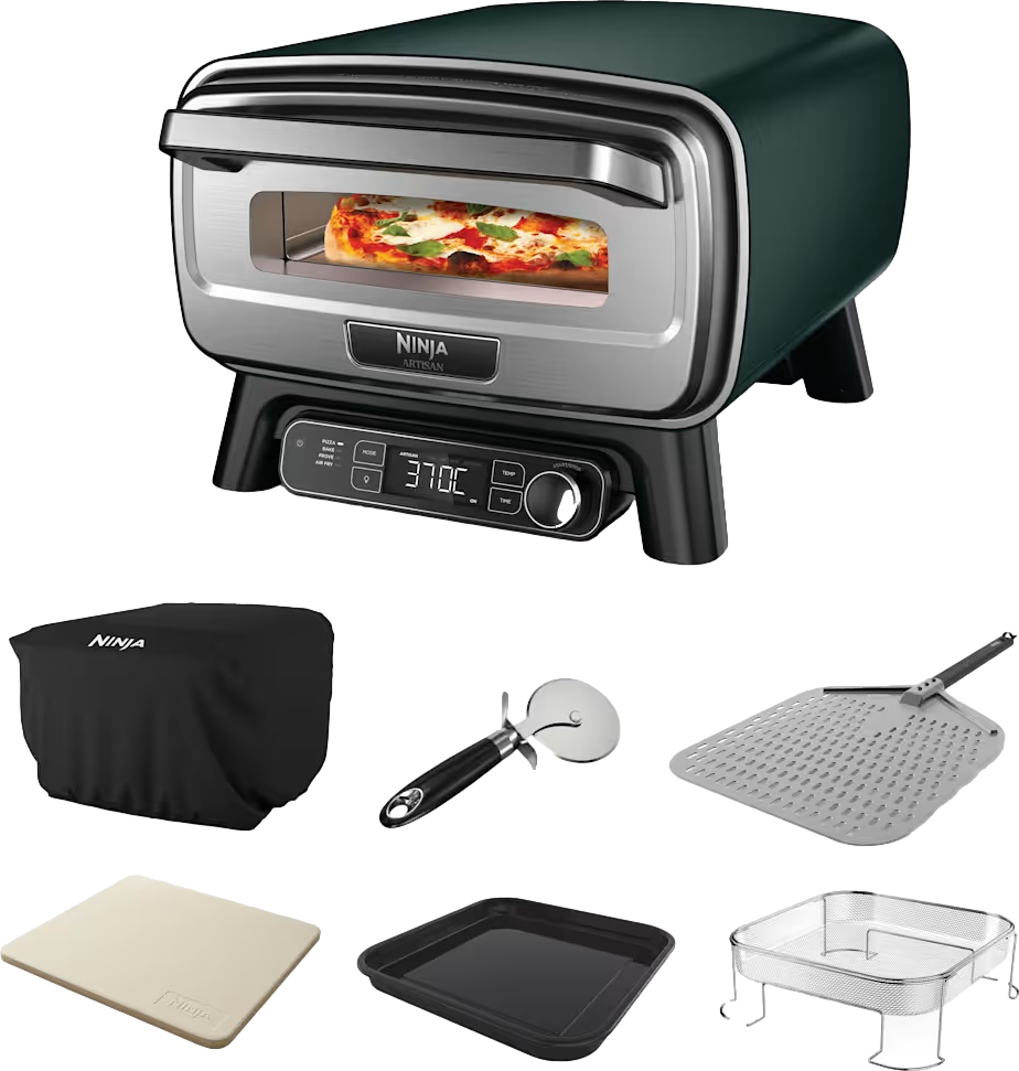 Artisan Electric Outdoor Pizza Oven & Air Fryer – British Racing Green