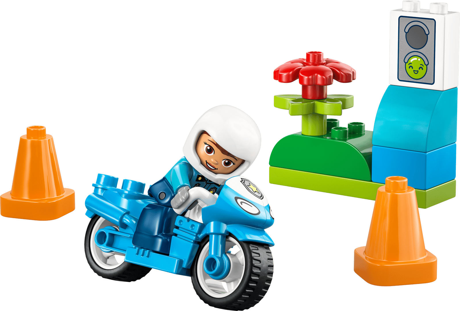 Duplo Blue Police Motorcycle