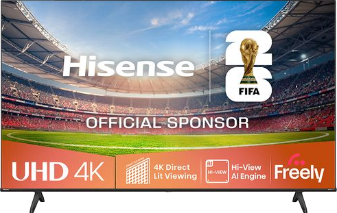 A6Q 55" LED 4K HDR Smart TV with Freely