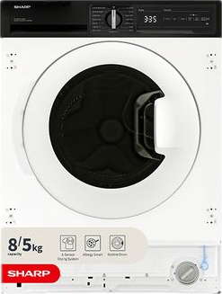 Integrated 8kg Washer Dryer White