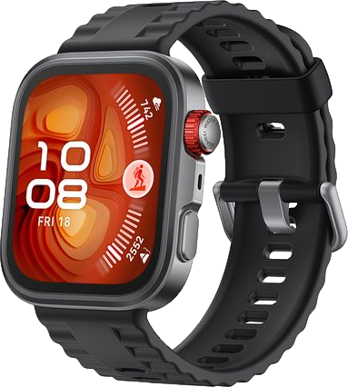 WATCH FIT 4 Pro Titanium Black Fluoroelastomer Strap