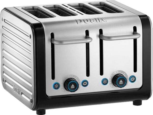 Architect 4 Slice Toaster Black Brushed Stainless Steel