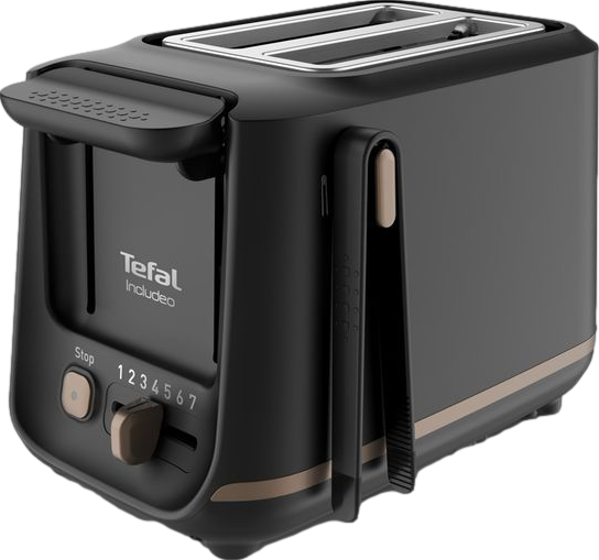 Includeo 2-Slice Toaster Black