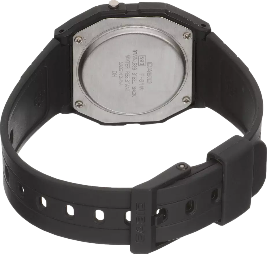 Casio Digital Display Black Resin Strap Watch thumbnail