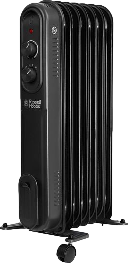 Portable Oil-Filled Radiator Black