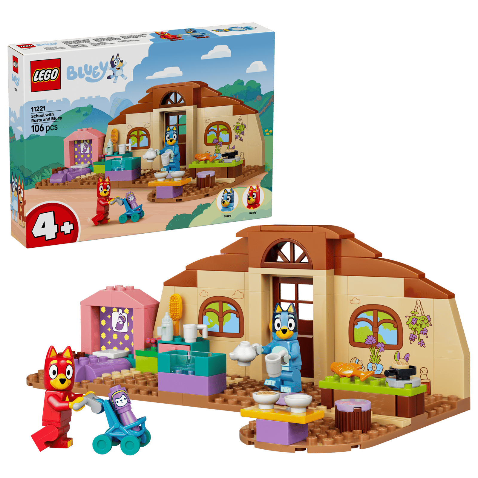 LEGO Bluey School with Rusty and Bluey thumbnail