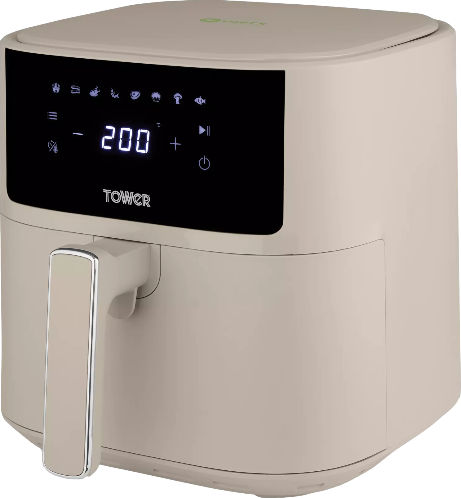 6 Litre Vortx Digital Air Fryer Latte
