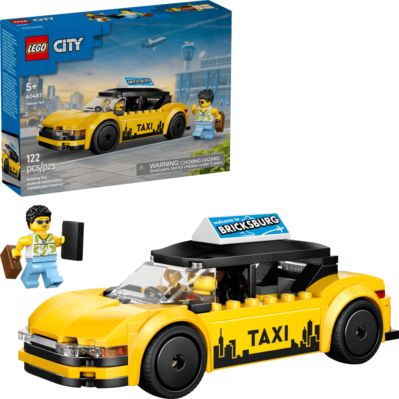LEGO City Yellow Taxi thumbnail