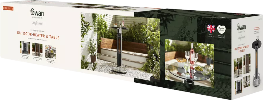 Bar Table Patio Heater Aluminium