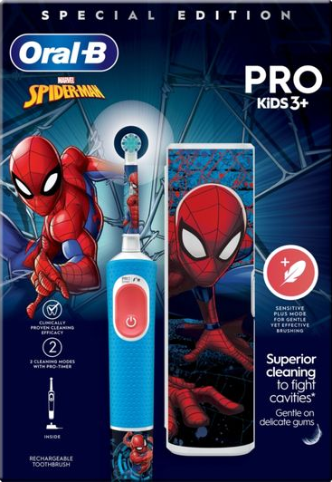 PRO Kids Electric Toothbrush Gift Set Spider Man