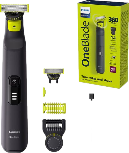 OneBlade Pro 360 QP6652/61 Wet & Dry Foil Shaver Black