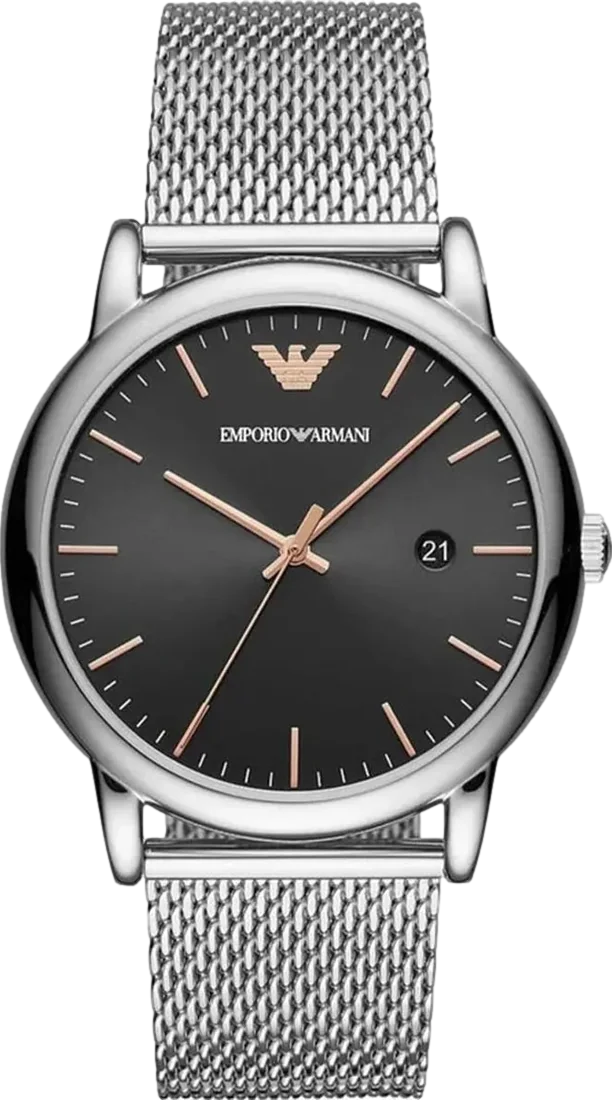 Luigi Men's Watch 43mm Black Dial Stainless Steel