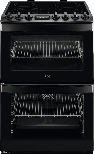 6000 SteamBake 60cm Electric Ceramic Cooker Matte Black