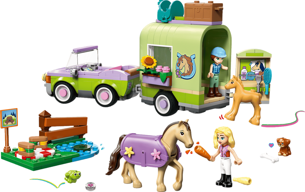 LEGO Friends Horse & Baby Foal Trailer thumbnail