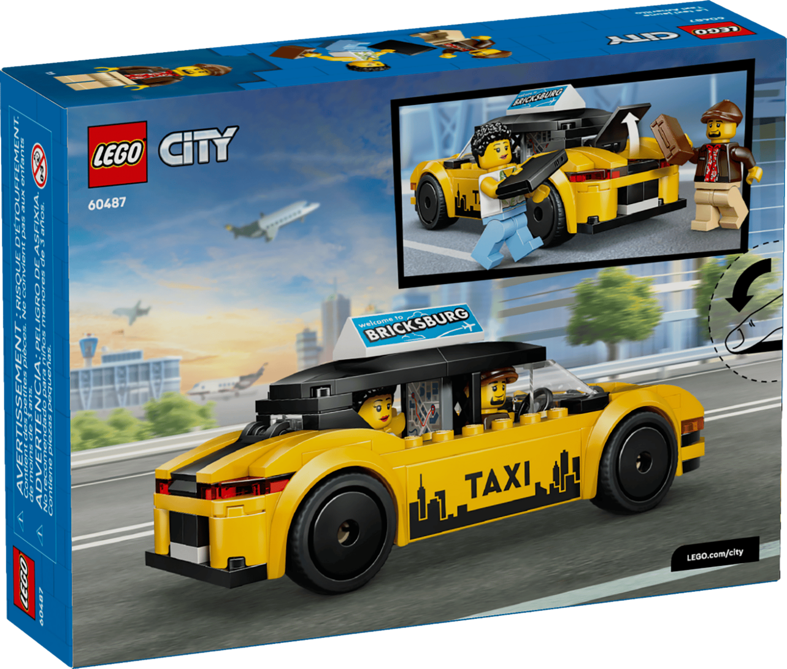 LEGO City Yellow Taxi thumbnail