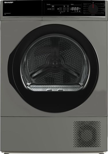 8kg Heat Pump Tumble Dryer Dark Silver