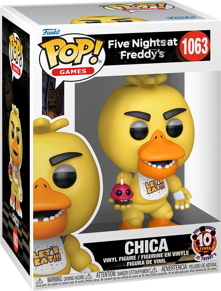 Pop! Games Five Nights at Freddy's 10th Anniversary Chica Vinyl Figure
