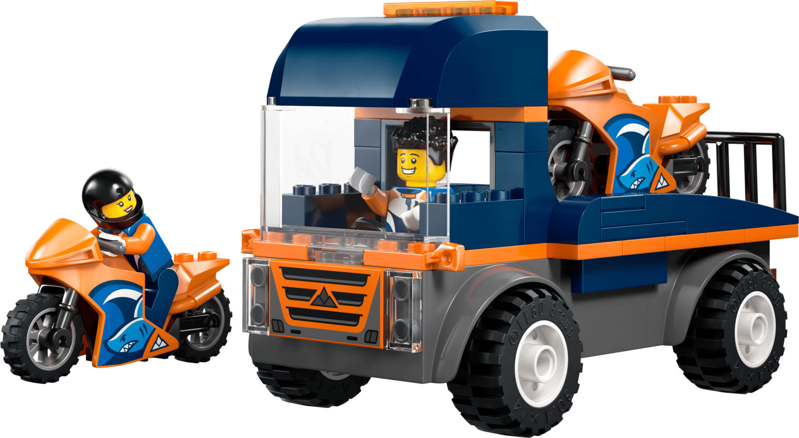 City Motorcycle Transporter Truck