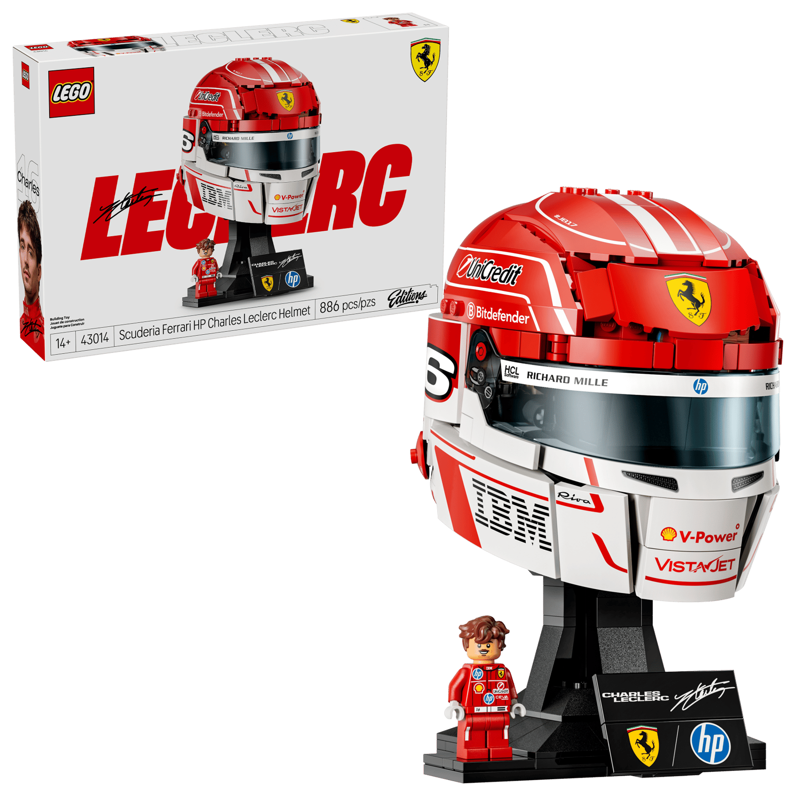 LEGO Editions Scuderia Ferrari HP Charles Leclerc Helmet thumbnail