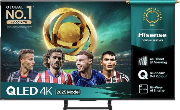 A7Q 50" QLED 4K Smart AI TV with Freely