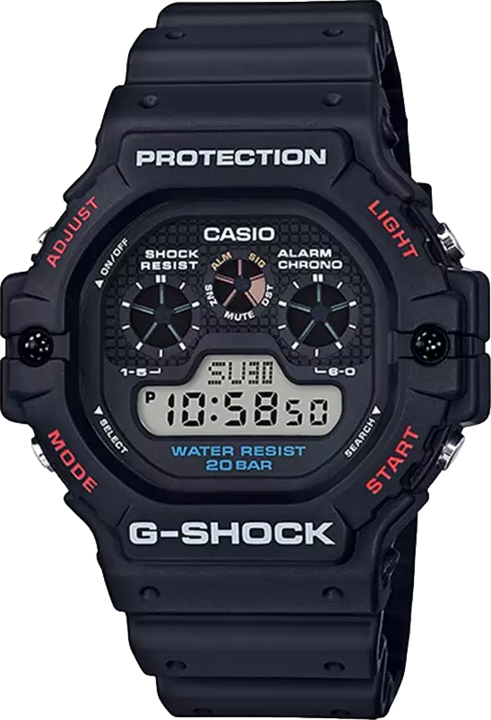 G-Shock Black Dial Black Strap Digital Watch