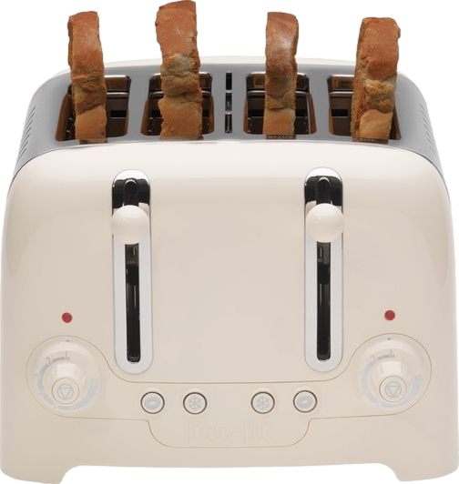 Lite 4 Slice Toaster Canvas White