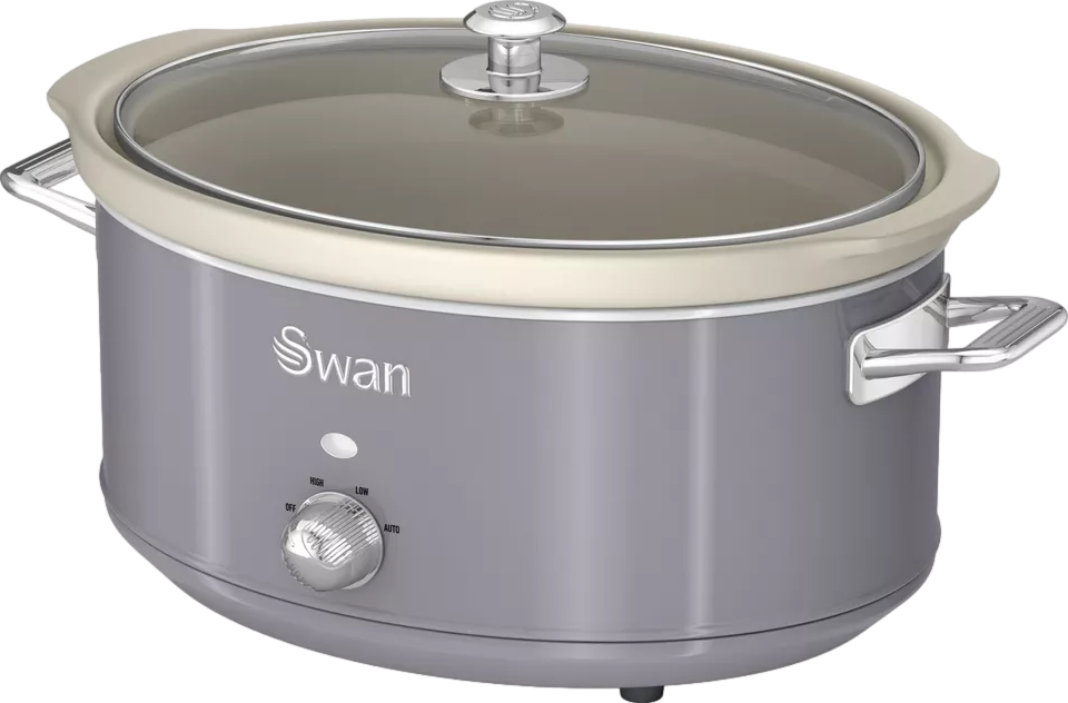 6.5L Slow Cooker Retro Grey