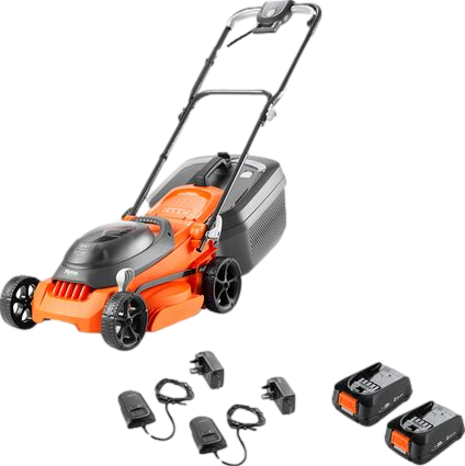 EasiStore 340R 36V 34cm Cordless Rotary Lawnmower Orange