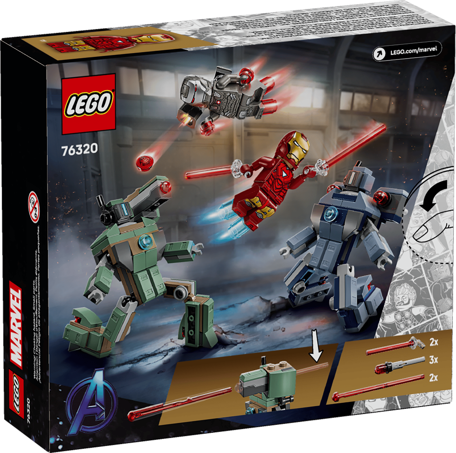LEGO Marvel Iron Man & War Machine vs. Hammer Drones thumbnail