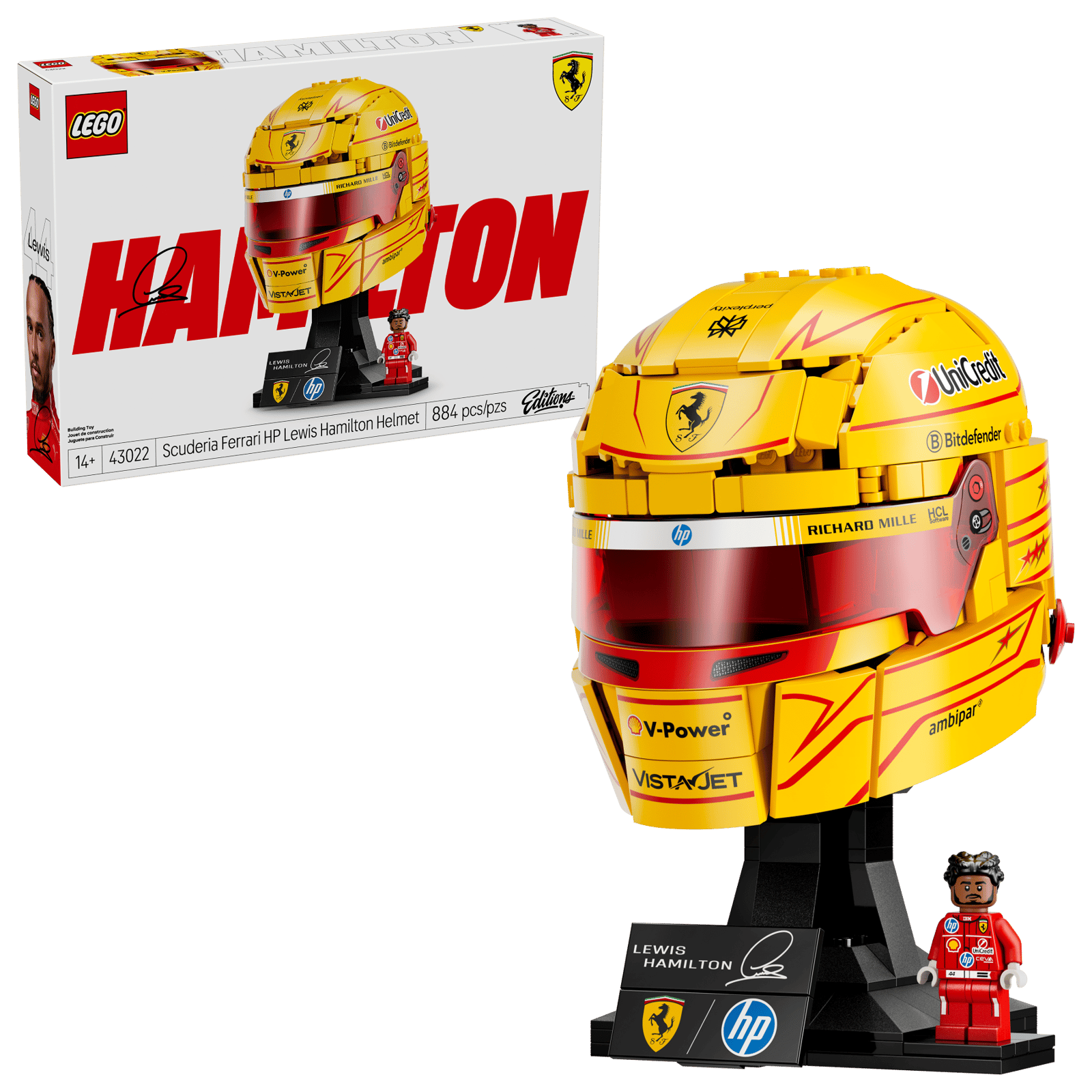 LEGO Editions Scuderia Ferrari HP Lewis Hamilton Helmet thumbnail