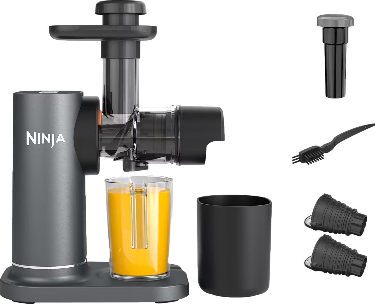 3-in-1 Cold Press Juicer, Slicer & Shredder with Anti-Clog Filter
